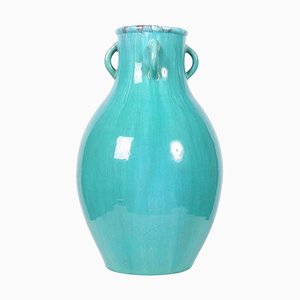 Turquoise Vase from Atelier Primavera, 1930s