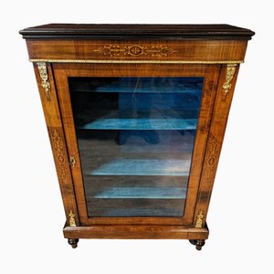 Small Charles X Showcase in Marquetry