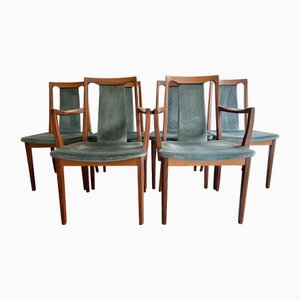 Teak Vintage Dining Chairs, Set of 6