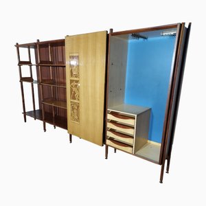 Teak Wardrobe or Bookcase in the style of Vittorio Dassi, 1960s