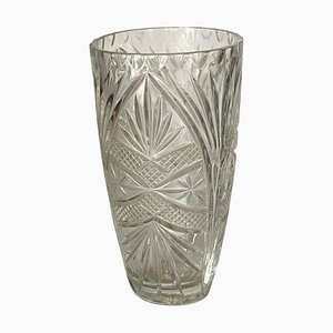 Art Deco White Champagne Cooler in Glass, France, 1940s