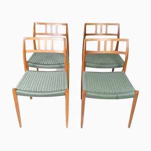 Model 79 Dining Chairs by Niels O. Møller, 1960s, Set of 4