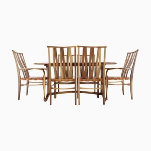 Dining Table and Chairs, 2001, Set of 7