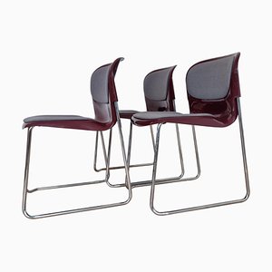 Mid-Century Chairs SM 400 K attributed to Gerd Lange for Drabert, 1987, Set of 3