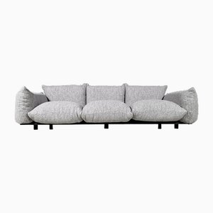 3-Seater Sofa in Grey Boucle by Mario Marenco for Arflex, 1970s