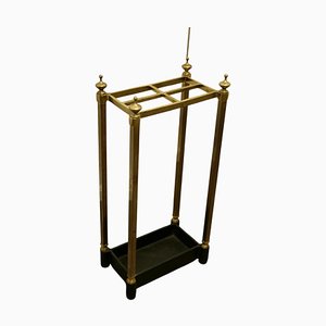 Victorian Umbrella Stand in Brass and Cast Iron, 1880