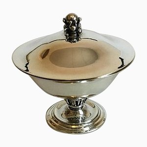 Sterling Silver Bowl with Cover from Georg Jensen, 1920s