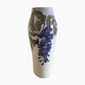 Vase with Wisteria Flower Motif from Royal Copenhagen, 1920s