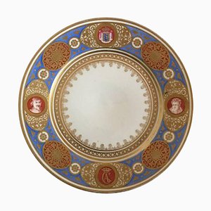 Plate from the Oldenborgske Stel attributed to Christia for Bing & Grondahl, 1868