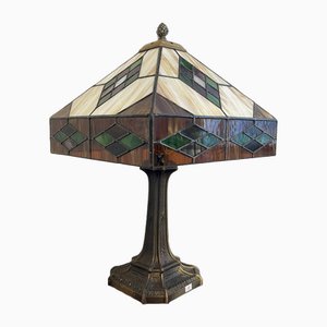Lampe Tiffany Vintage en Verre par Glaskunst Atelier Hans Klausner Stegersbach