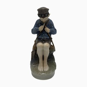 Figura de porcelana con un palo de Royal Copenhagen, Dinamarca, años 60