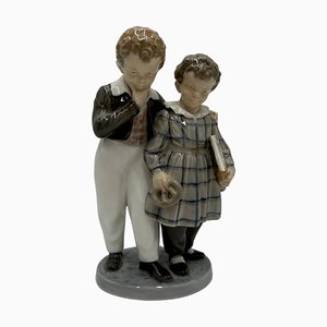 Porcelain Figurine Siblings from Royal Copenhagen, Denmark, 1960s