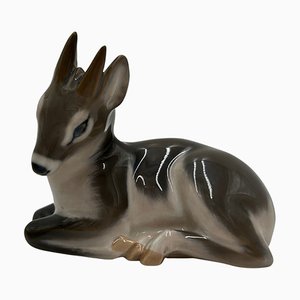Porcelain Figurine Deer from Royal Copenhagen, Denmark, 1960s