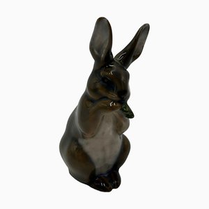 Porcelain Figurine Hare from Royal Copenhagen, Denmark, 1960s