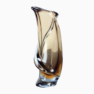 Vase Art en Verre Tchécoslovaque par Emanuel Beranek, 1960s