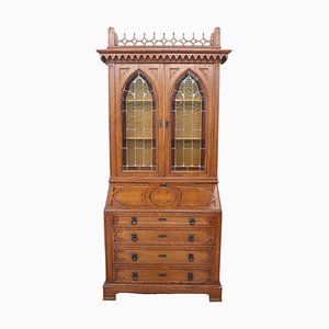 Early 20th Century Oak Wood Cabinet