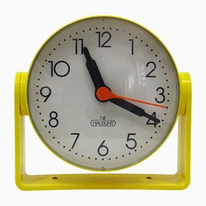 Horloge de Die Hausuhr Gelb, 1970s