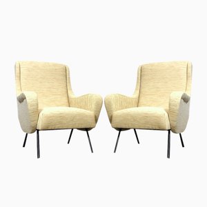 Italian Lounge Chairs, 1960s, Set of 2