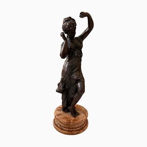 Figure Dancer Figurine in Brass, 1920s