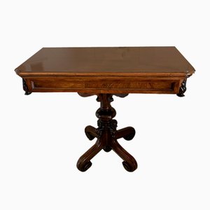 Table de Jeu Victorienne en Noyer, 1860s