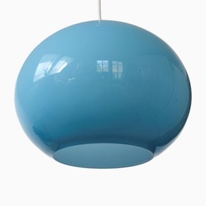L51 Cipola Hanging Lamp in Light Blue by Alessandro Pianon for Vistosi, 1960s