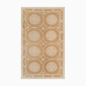 Tapiz colgante de pared vintage de Asia Central Tan Suzani