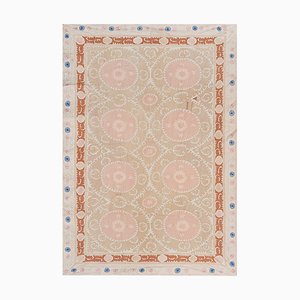 Suzani White Washed Tapestry in Beige