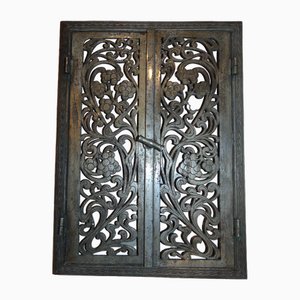 Art Nouveau Cast Iron Openwork Door, 1890s