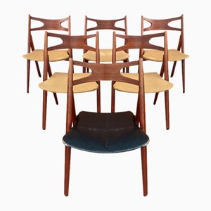 Dining Chairs by Hans J. Wegner for Carl Hansen & Søn, 1952, Set of 6
