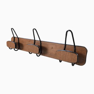 Supporto da parete vintage in metallo, anni '60