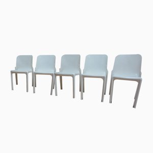 Selene Dining Chairs by Vico Magistretti for Artemide, Italy, 1969, Set of 5