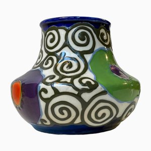 Art Deco Keramikvase von Ditmar Urbach, 1930er