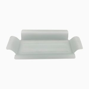 Frosted Glass Trays by Michele de Lucchi for Produzione Privata, 1990s, Set of 2