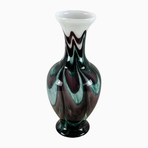 Opaline Glass Vase, Italy, 1970s