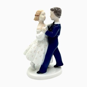 Porcelain Dancing Couple Figurine from Bing & Grondahl, Denmark, 1980s