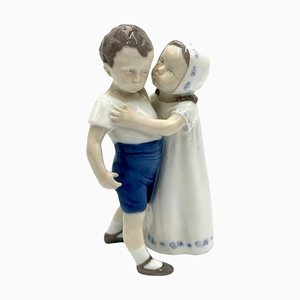 Figura de amor rechazado de porcelana de Bing & Grondahl, Dinamarca, años 60