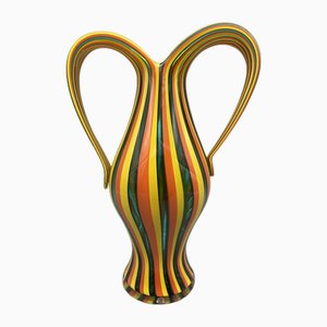Italian Vase in Murano Glass by Anna Gili for Salviati, 1992