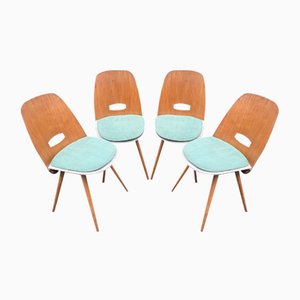 Czech Lollipop Chairs by František Jirák for Tatra Nábytok NP, 1960s, Set of 4