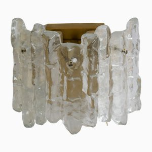 Soria Wandlampe aus Eisglas von Kalmar Franken Kg, 1960er