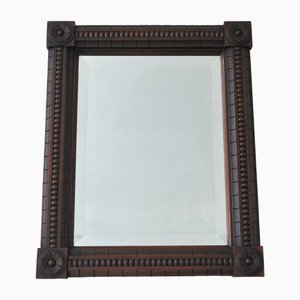 Antique Wall Mirror in Wooden Frame, 1900s