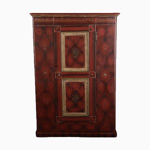 Small Antique Cupboard Cabinet in Painted Softwood, 1850