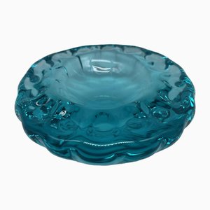 Blue Crystal Vide Poche from Daum, 1950s