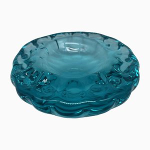 Vide Poche de cristal azul de Daum, años 50