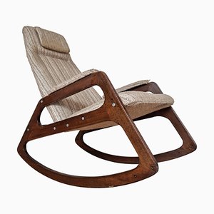 Mid-Century Rocking Chair from Uluv, Czechoslovakia, 1966