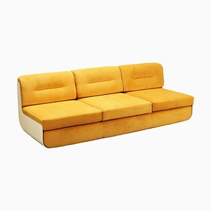 Vintage Yellow 3-Seat Sofa, 1960s