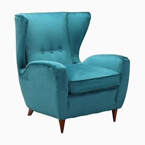 Vintage Lounge Chair in Blue