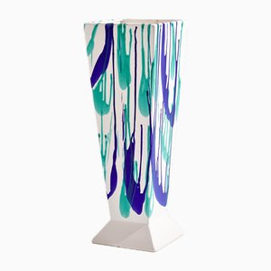 Wasserfall Keramik Bodenvase, 1980er