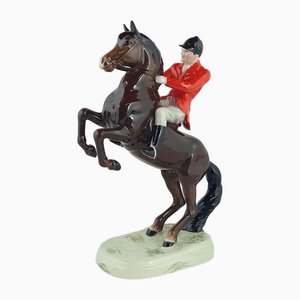 Model No 868 Beswick Huntsman on Rearing Horse by Arthur Gredlington, 1950s