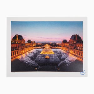 JR, Au Louvre, 29 Mars 2019, Paris, France (19h45), Lithograph