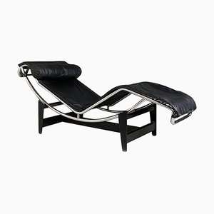 Italian Modern LC4 Lounge Chair attributed to Le Corbusier Jeanneret Perriand for Cassina, 1970s